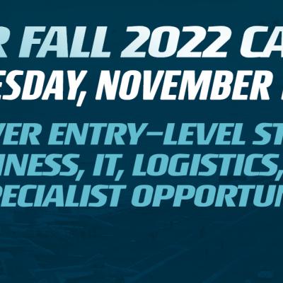 Young African American woman. NAVAIR Fall 2022 Career Fair, Tuesday, November 15, 12-4PM EST. Discover entry-level STEM, business, IT, logistics, and contract specialist opportunities 