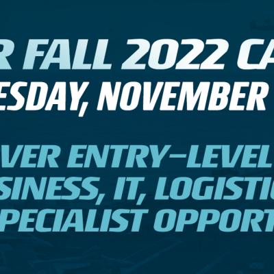 Young African American woman. NAVAIR Fall 2022 Career Fair, Tuesday, November 15, 12-4PM EST. Discover entry-level STEM, business, IT, logistics, and contract specialist opportunities 