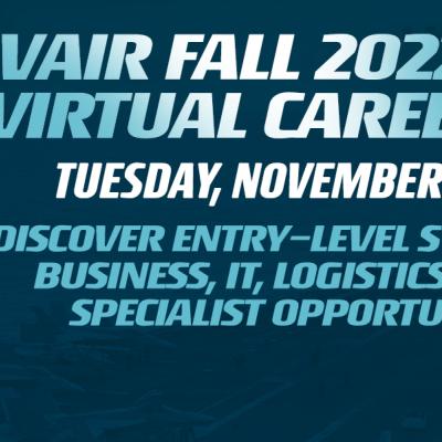 Young Hispanic man. NAVAIR Fall 2022 Career Fair, Tuesday, November 15, 12 to 4 PM EST